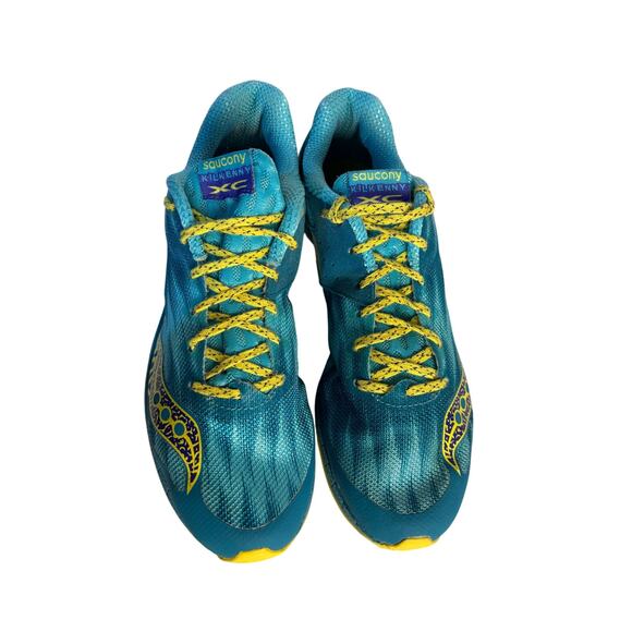 Saucony Women's Kilkenny Xc Spike Cross Country Track Cleats Blue Yellow 8 - Picture 3 of 7